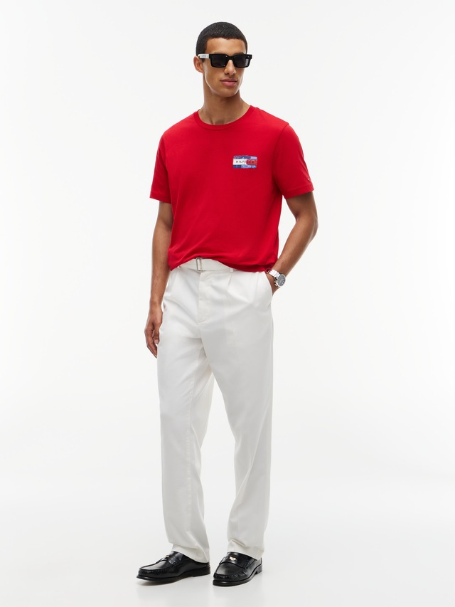 Tommy Hilfiger T-Shirt »BRAND LOVE BACK FLAG GRAPHIC« mit markantem Rückenprint, normale Passform