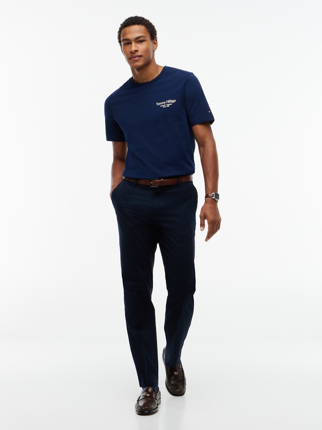 Tommy Hilfiger T-Shirt »BACK TEXT SEASONAL GRAPHIC« Jersey, normale Passform