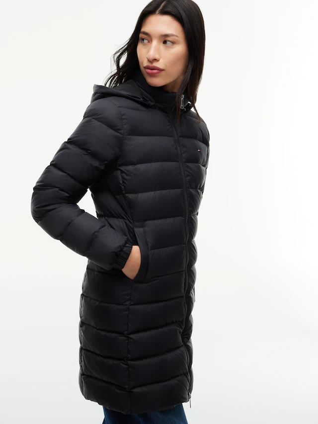 Tommy Jeans Steppmantel »TJW ESSENTIAL HOODED DOWN COAT« Kunstfaser