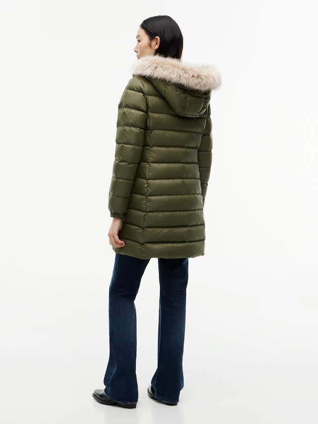 Tommy Jeans Steppmantel »TJW ESSENTIAL HOODED DOWN COAT« Kunstfaser