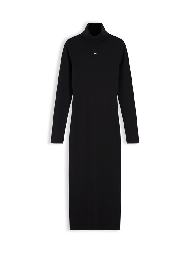 Tommy Jeans Jerseykleid »TJW TURTLNCK BODYCON MIDI DRESS« Baumwollmischung, figurbetont