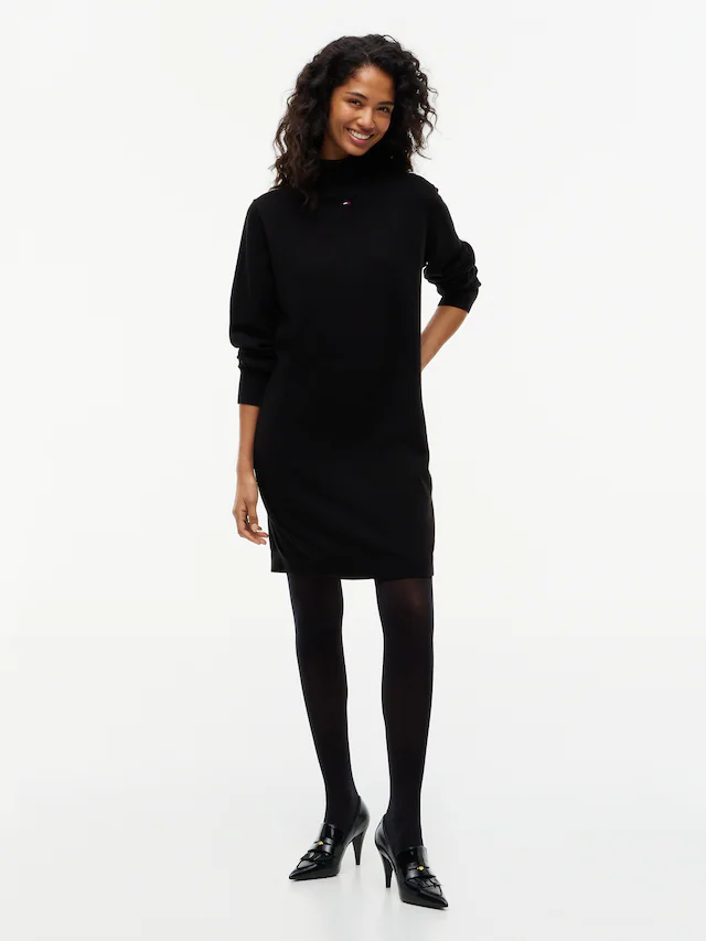 Tommy Jeans Sweatkleid »TJW ESS TURTLENECK SWEATER DRESS« Baumwolle