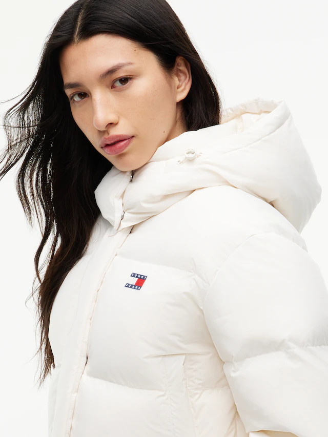 Tommy Jeans Steppjacke »TJW CRP ALASKA PUFFER EXT« mit Kapuze Kunstfaser