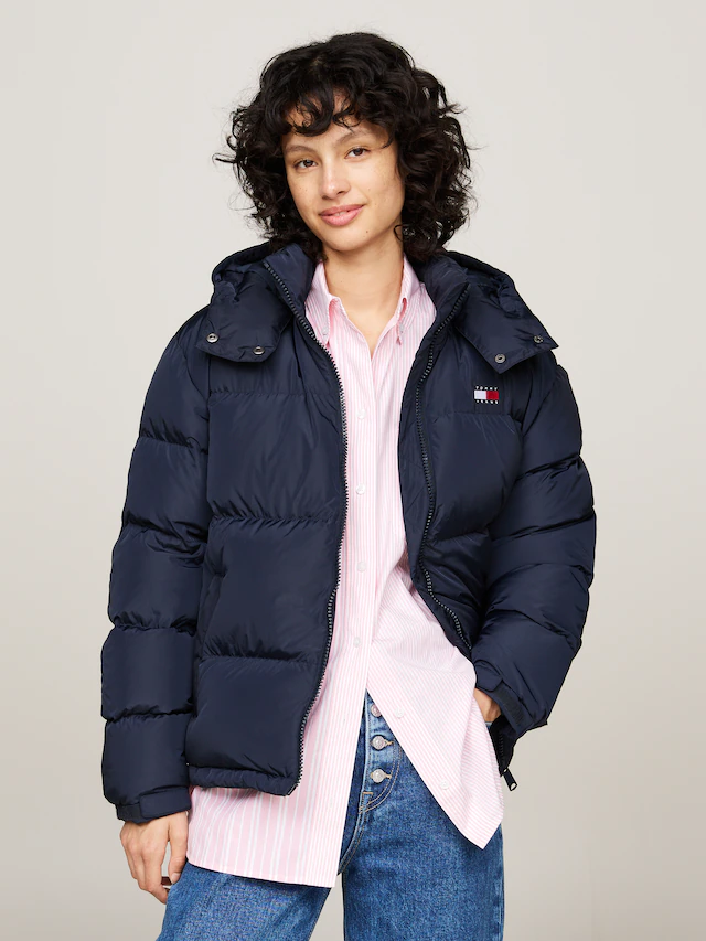 Tommy Jeans Steppjacke »TJW ALASKA PUFFER EXT« mit Kapuze Kunstfaser