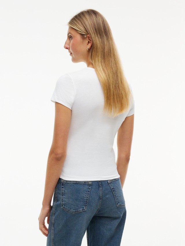 Tommy Jeans Rundhalsshirt »TJW SLIM TOMMY BLING SS TEE« Baumwolle, slim fit