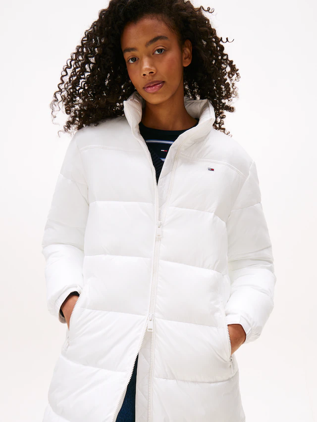 Tommy Jeans Steppmantel »TJW MAXI PCKBL HOOD ESS PUFFER« mit Stehkragen