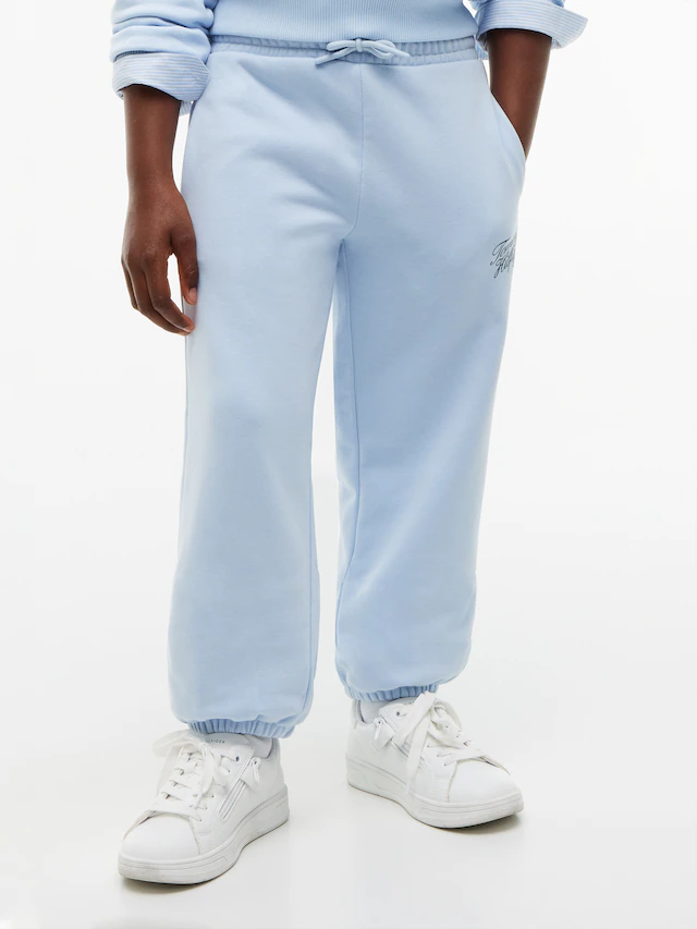Tommy Hilfiger Sweathose »TOMMY SCRIPT SWEATPANTS« Regular Fit, Elastische Bündchen, Kinder bis 16 Jahre