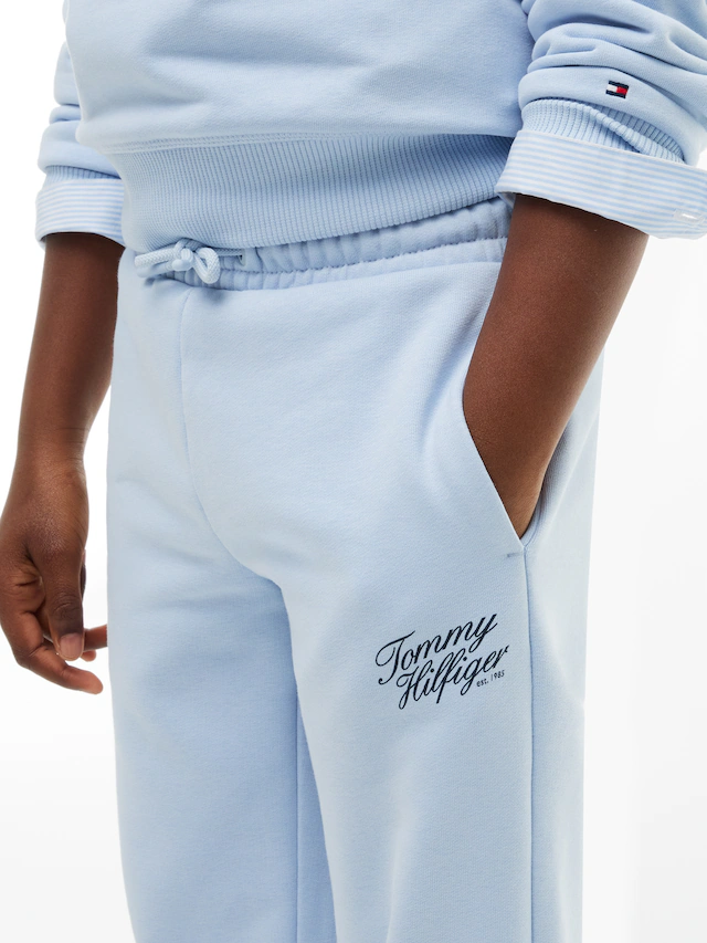 Tommy Hilfiger Sweathose »TOMMY SCRIPT SWEATPANTS« Regular Fit, Elastische Bündchen, Kinder bis 16 Jahre