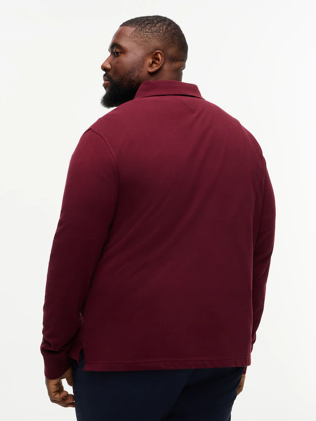 Tommy Hilfiger Big & Tall Langarm-Poloshirt »BT-1985 REGULAR LONGSLEEVE« Große Größen, Stretch-Pique