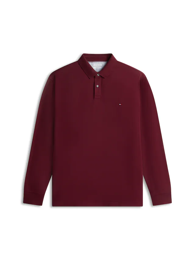 Tommy Hilfiger Big & Tall Langarm-Poloshirt »BT-1985 REGULAR LONGSLEEVE« Große Größen, Stretch-Pique