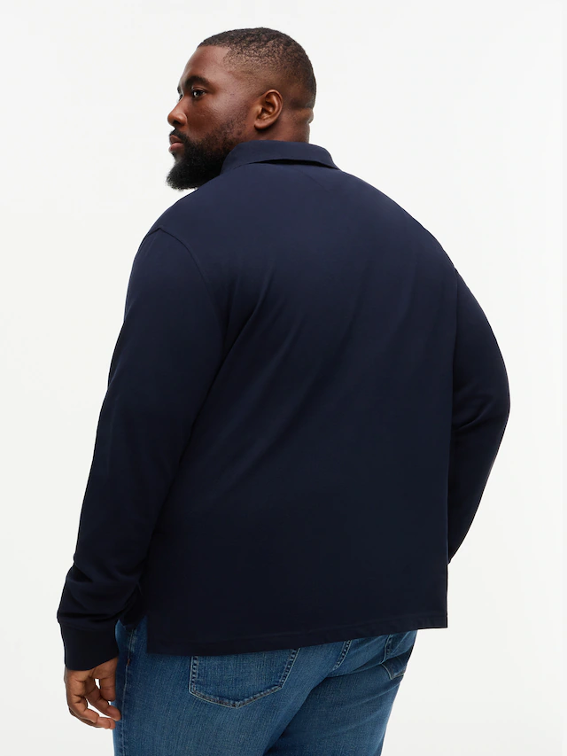 Tommy Hilfiger Big & Tall Langarm-Poloshirt »BT-1985 REGULAR LONGSLEEVE« Große Größen, Stretch-Pique