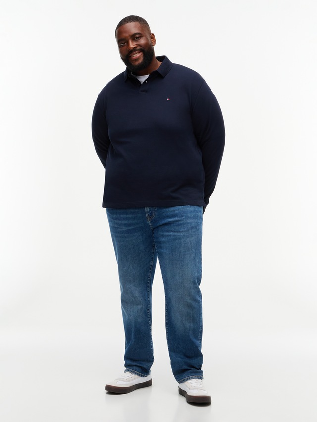 Tommy Hilfiger Big & Tall Langarm-Poloshirt »BT-1985 REGULAR LONGSLEEVE« Große Größen, Stretch-Pique