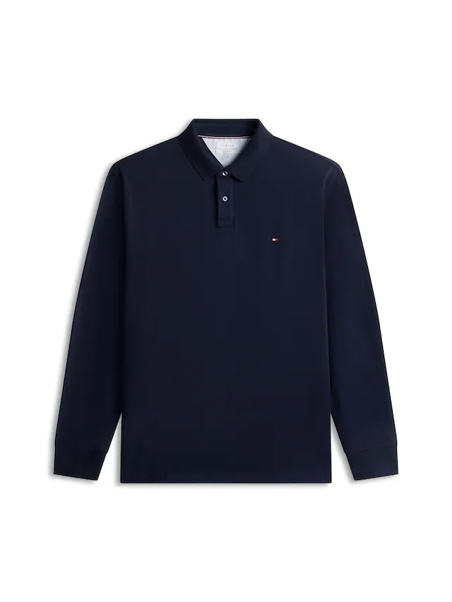 Tommy Hilfiger Big & Tall Langarm-Poloshirt »BT-1985 REGULAR LONGSLEEVE« Große Größen, Stretch-Pique