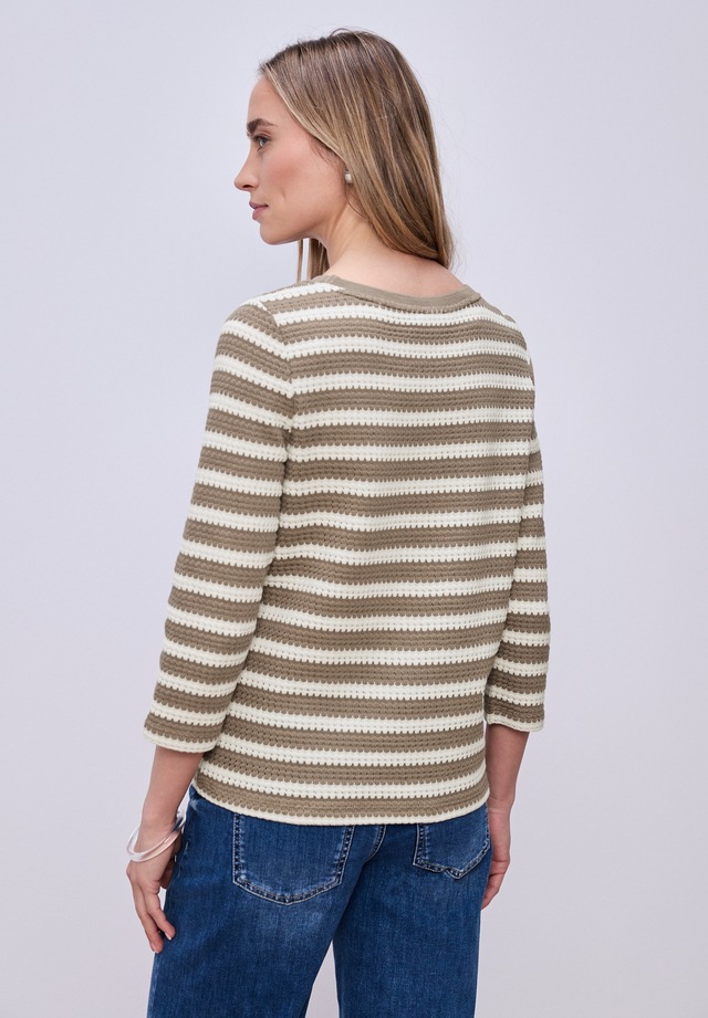 STREET ONE 3/4-Arm-Shirt mit U-Boot-Ausschnitt