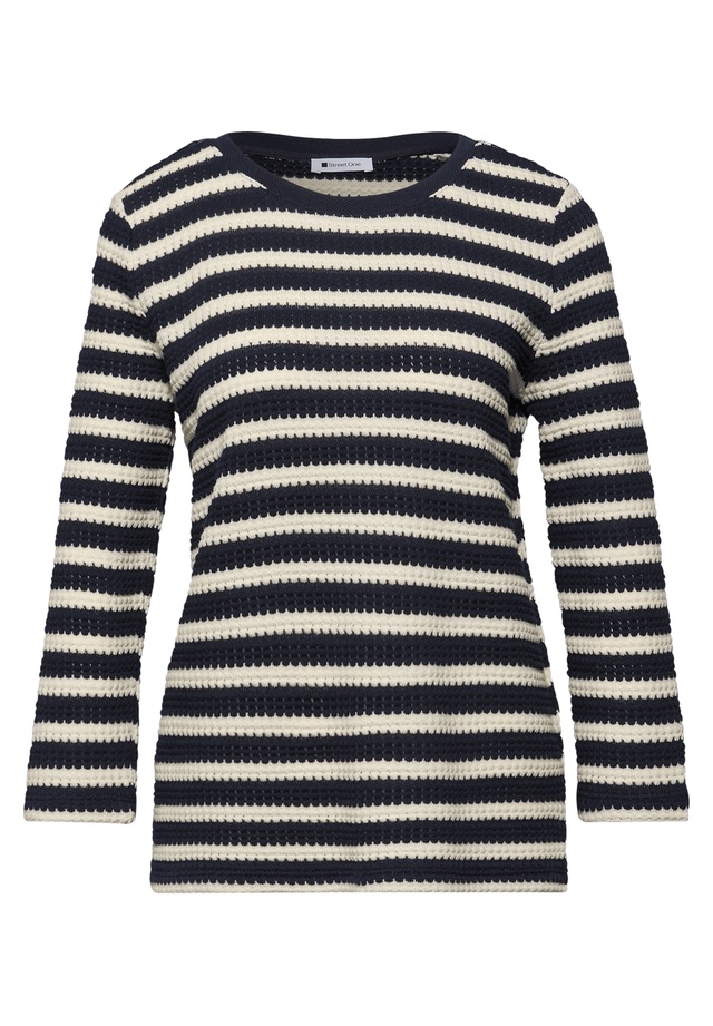 STREET ONE 3/4-Arm-Shirt mit U-Boot-Ausschnitt