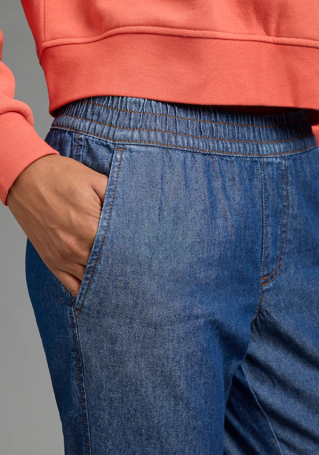Arizona Relax-fit-Jeans »mit Schlupfbund« mit geradem Beinverlauf, normale Leibhöhe, aus Baumwolle