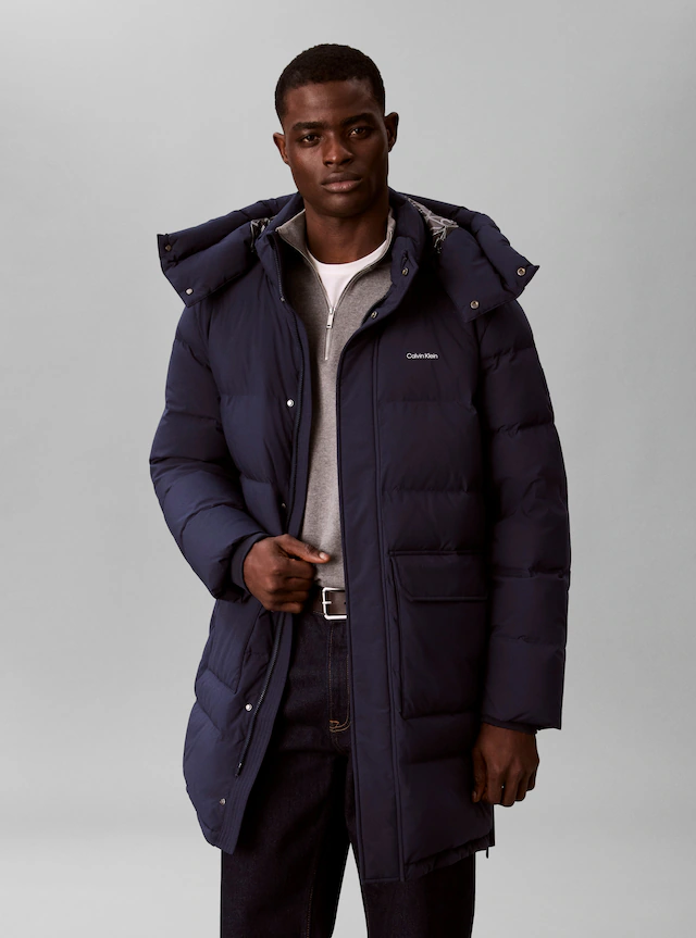 Calvin Klein Steppmantel »LS CLASSIC BONDED DOWN LONG« Regular fit mit Kapuze