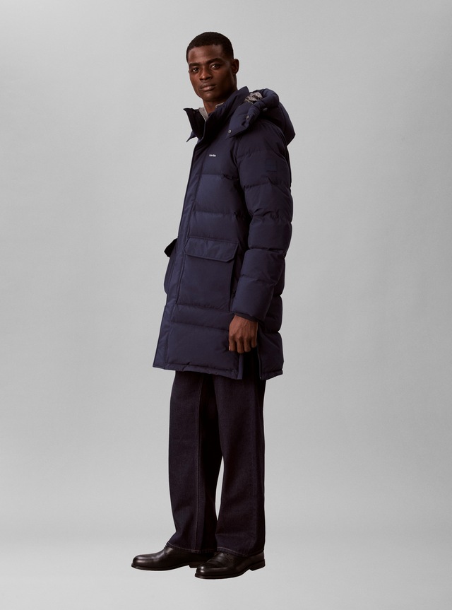 Calvin Klein Steppmantel »LS CLASSIC BONDED DOWN LONG« Regular fit mit Kapuze