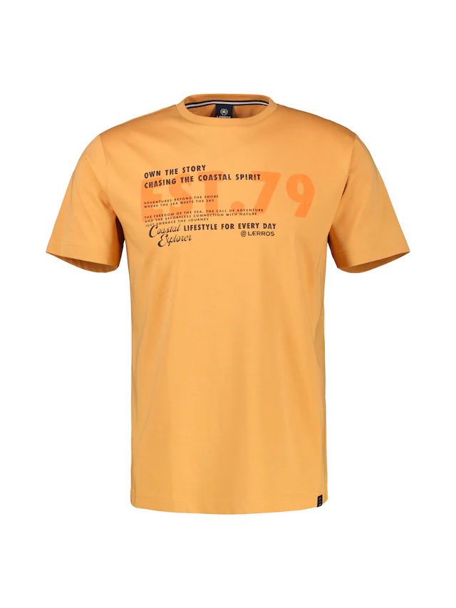 LERROS T-Shirt »T-Shirt aus Baumwolle mit Brustprint«