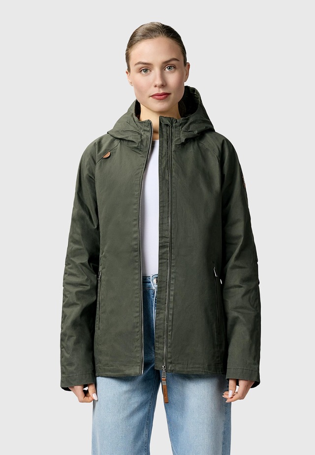 Ragwear Outdoorjacke »Dizzea Vintage YOUMODO« mit Kapuze Beschichtete Baumwoll-Jacke für den Übergang