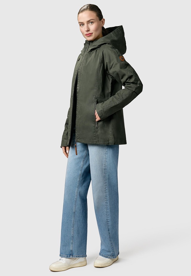 Ragwear Outdoorjacke »Dizzea Vintage YOUMODO« mit Kapuze Beschichtete Baumwoll-Jacke für den Übergang