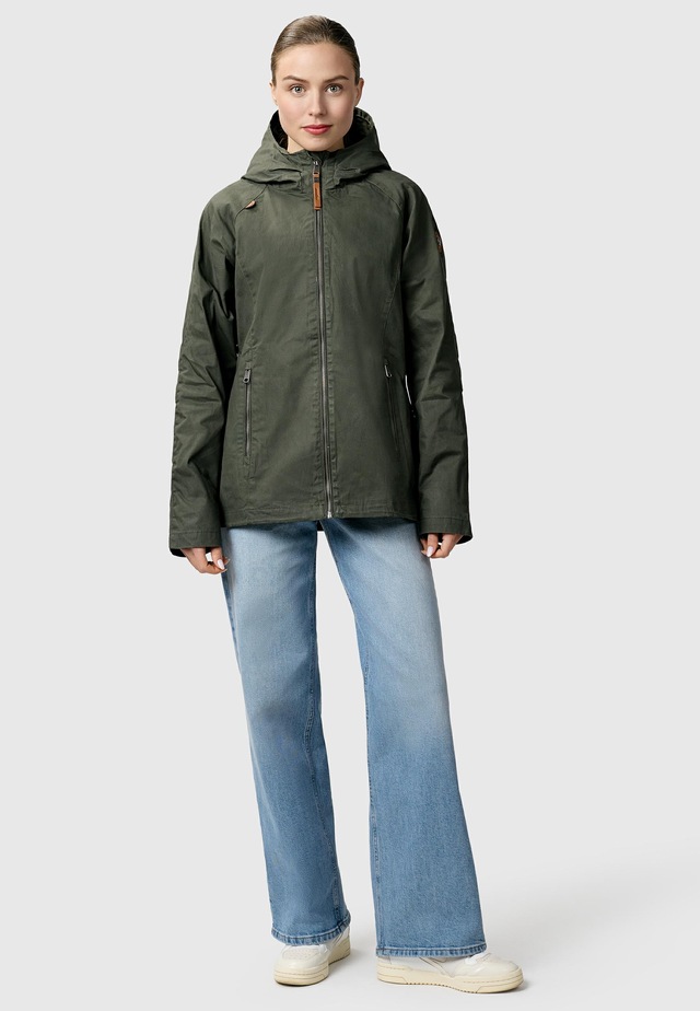 Ragwear Outdoorjacke »Dizzea Vintage YOUMODO« mit Kapuze Beschichtete Baumwoll-Jacke für den Übergang