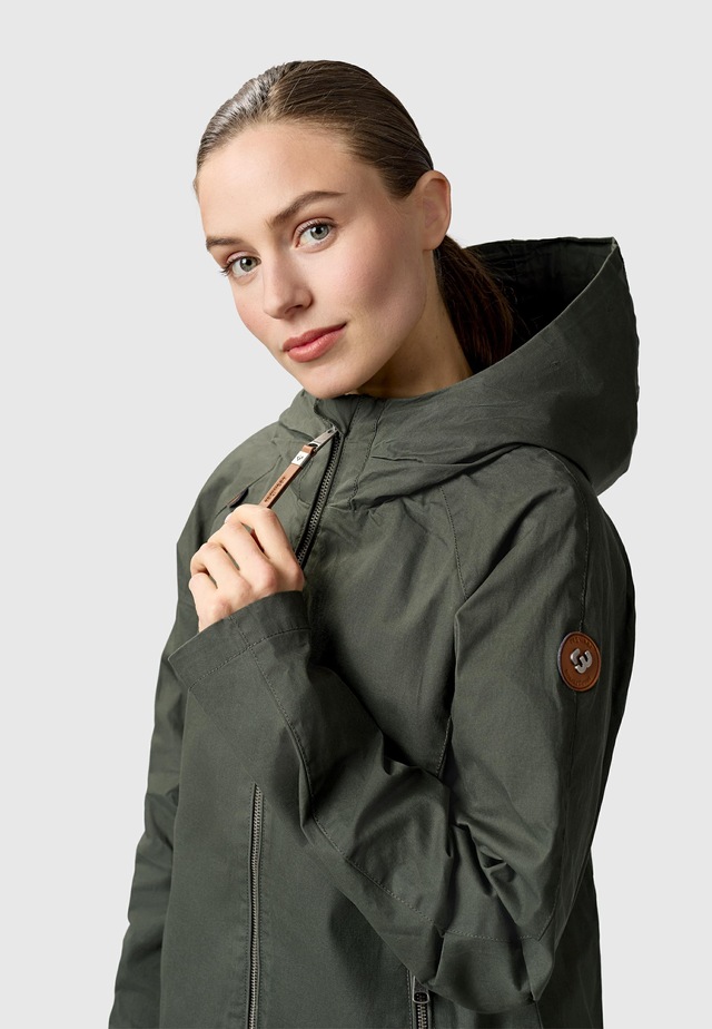 Ragwear Outdoorjacke »Dizzea Vintage YOUMODO« mit Kapuze Beschichtete Baumwoll-Jacke für den Übergang