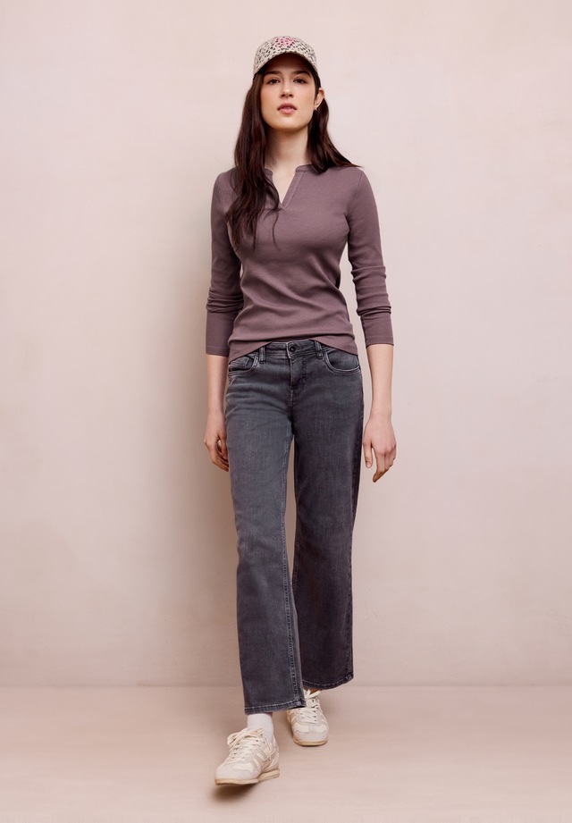 STREET ONE STUDIO Rundhalsshirt im soften Baumwoll-Mix