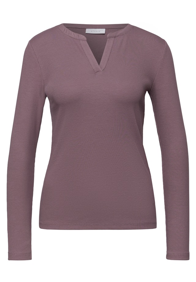 STREET ONE STUDIO Rundhalsshirt im soften Baumwoll-Mix