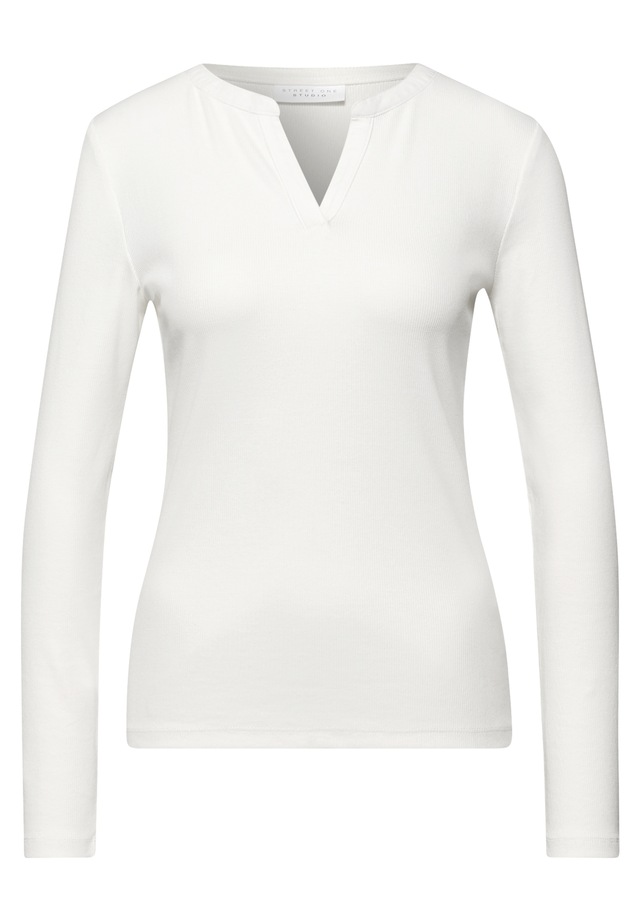 STREET ONE STUDIO Rundhalsshirt im soften Baumwoll-Mix
