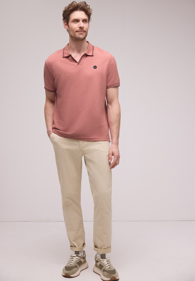 STREET ONE MEN Poloshirt im soften Baumwoll-Mix