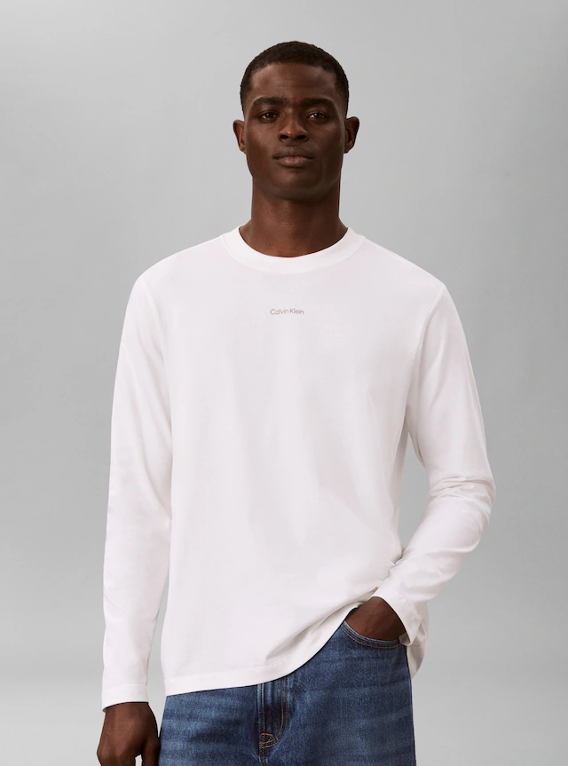 Calvin Klein Jeans Langarmshirt »EASY 20S RETRO CALVIN BACK« Regular fit mit Markenprint