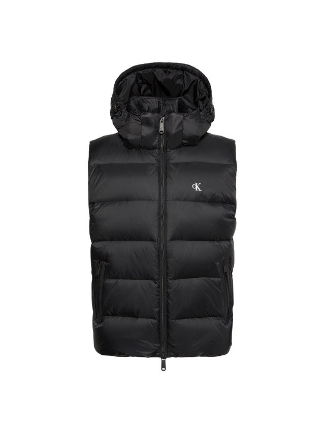 Calvin Klein Jeans Steppweste »NYLON ZIP OFF HOOD« Regular fit mit abnehmbarer Kapuze