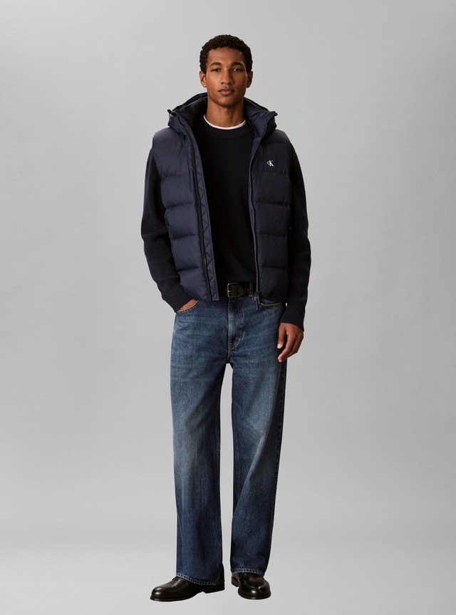 Calvin Klein Jeans Steppweste »NYLON ZIP OFF HOOD« Regular fit mit abnehmbarer Kapuze