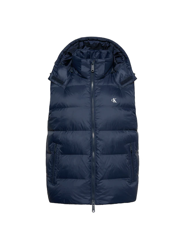 Calvin Klein Jeans Steppweste »NYLON ZIP OFF HOOD« Regular fit mit abnehmbarer Kapuze