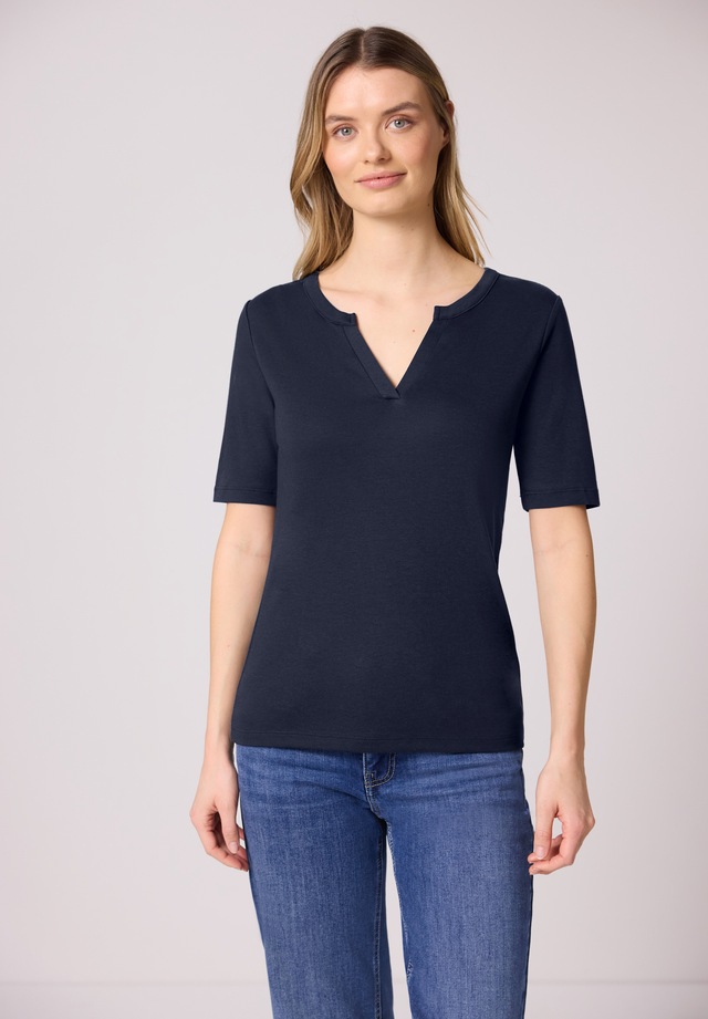 STREET ONE Rundhalsshirt Jersey