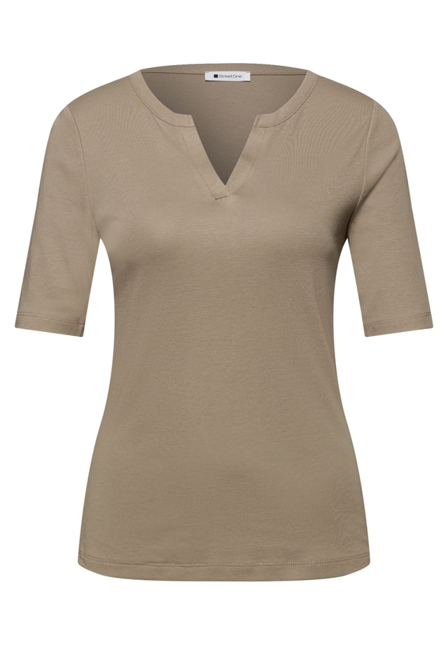 STREET ONE Rundhalsshirt Jersey