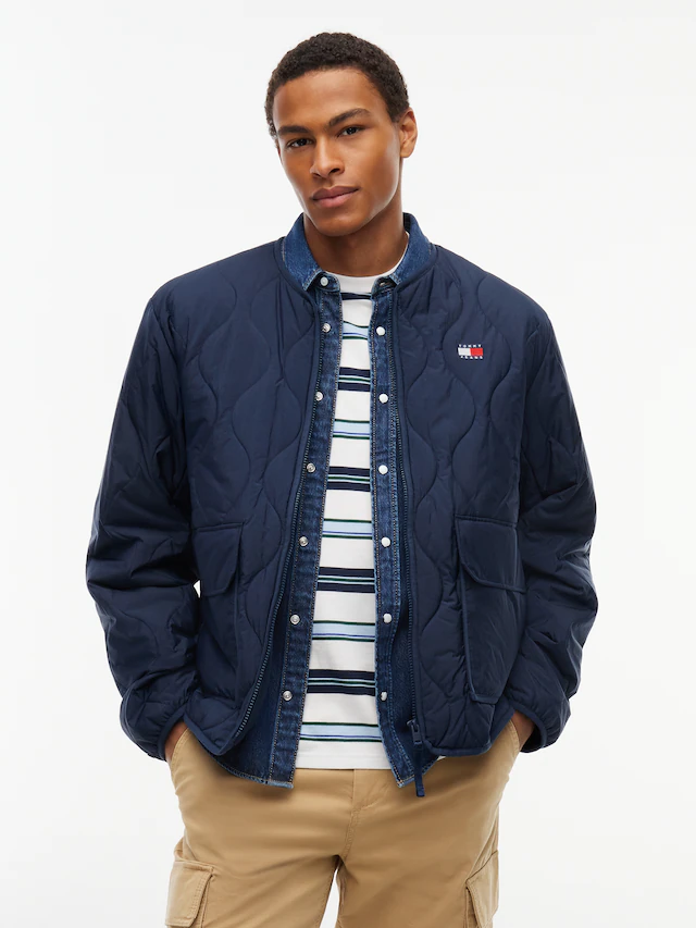 Tommy Jeans Steppjacke »QUILTING CITY JACKET« ohne Kapuze Regular fit mit Klappentaschen