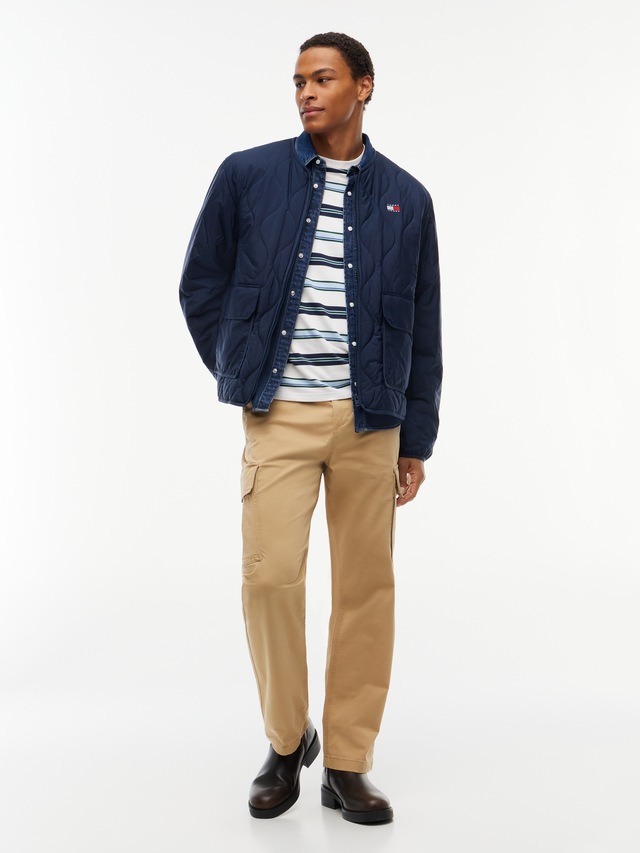 Tommy Jeans Steppjacke »QUILTING CITY JACKET« ohne Kapuze Regular fit mit Klappentaschen