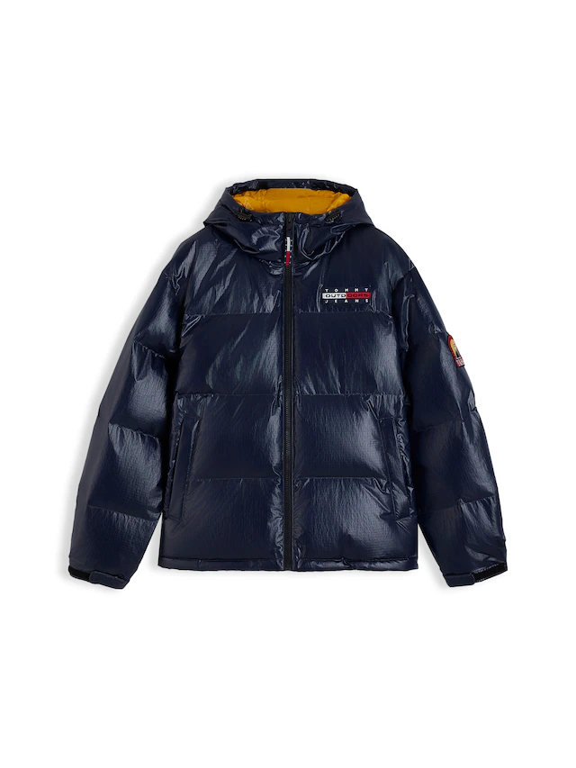 Tommy Jeans Daunenjacke »TJM ALASKA OUTDOORS DOWN« ohne Kapuze mit Daunenfüllung, leicht glänzende Oberfläche