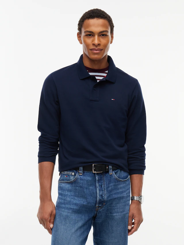 Tommy Jeans Langarm-Poloshirt »REGULAR POLO« Regular fit mit Polokragen