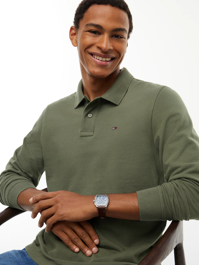 Tommy Jeans Langarm-Poloshirt »REGULAR POLO« Regular fit mit Polokragen