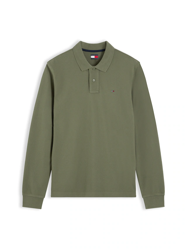 Tommy Jeans Langarm-Poloshirt »REGULAR POLO« Regular fit mit Polokragen