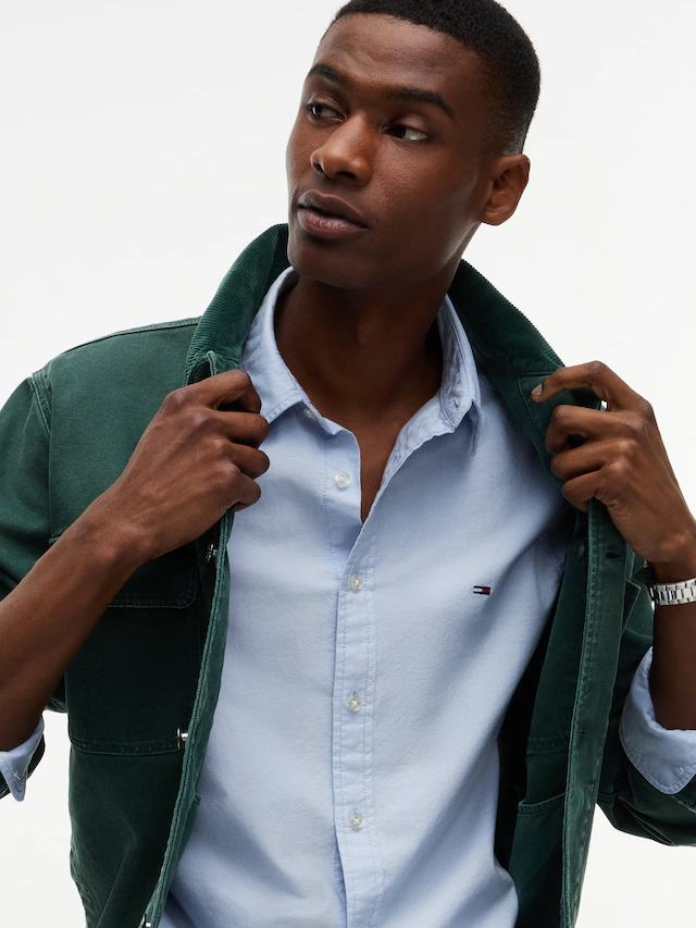 Tommy Jeans Langarmhemd »SLIM OXFORD SHIRT« Slim fit mit Hemdkragen