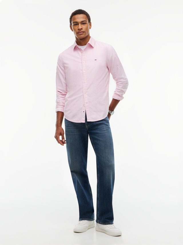 Tommy Jeans Langarmhemd »SLIM OXFORD SHIRT« Slim fit mit Hemdkragen