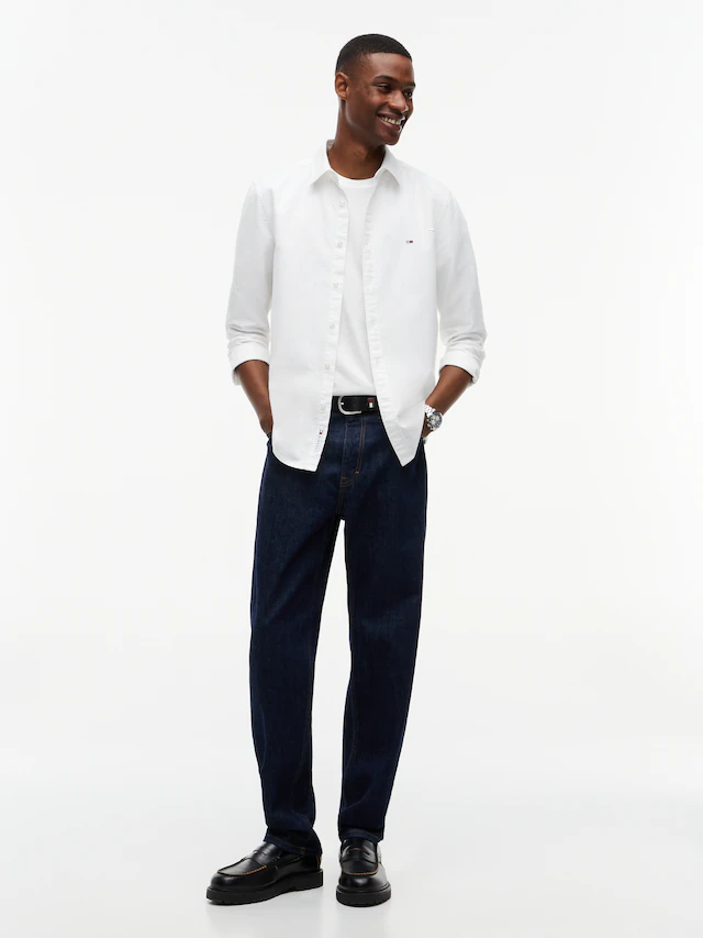 Tommy Jeans Langarmhemd »SLIM OXFORD SHIRT« Slim fit mit Hemdkragen