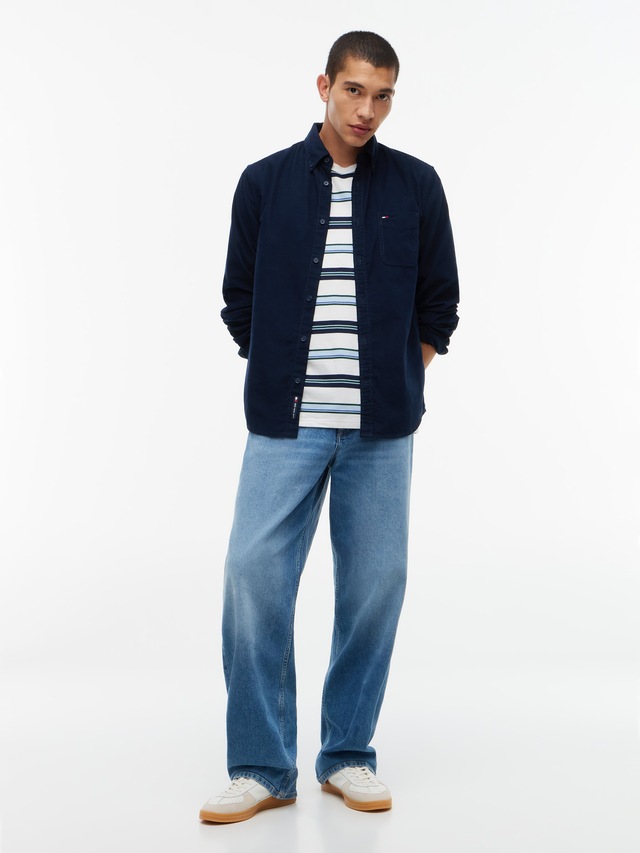 Tommy Jeans Langarmhemd »REGULAR BABY CORDUROY SHIRT« Regular fit mit Brusttasche