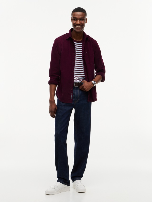 Tommy Jeans Langarmhemd »REGULAR BABY CORDUROY SHIRT« Regular fit mit Brusttasche