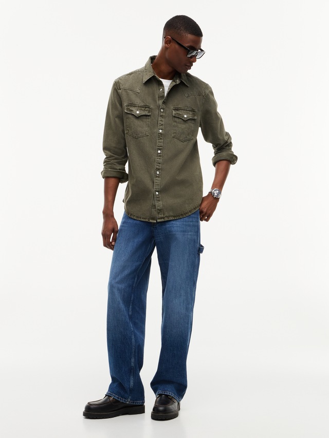 Tommy Jeans Langarmhemd »REGULAR WASHED WESTERN SHIRT« Regular fit mit Hemdkragen