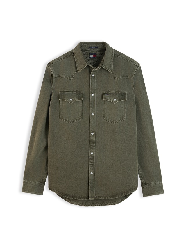 Tommy Jeans Langarmhemd »REGULAR WASHED WESTERN SHIRT« Regular fit mit Hemdkragen